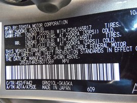 2007 Toyota 4Runner SR5 Gold 4.0L AT 2WD #Z24767
